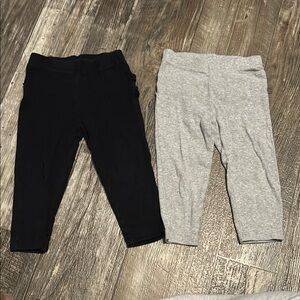 Kids Black and Gray Leggings
